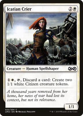 Icatian Crier card from Ultimate Masters