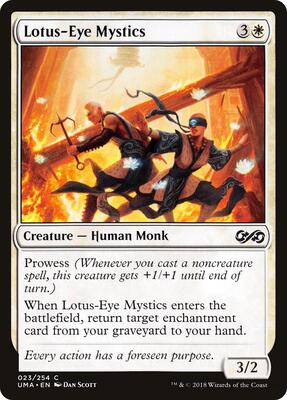 Lotus-Eye Mystics card from Ultimate Masters
