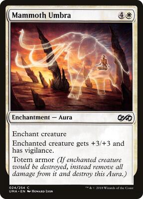Mammoth Umbra card from Ultimate Masters