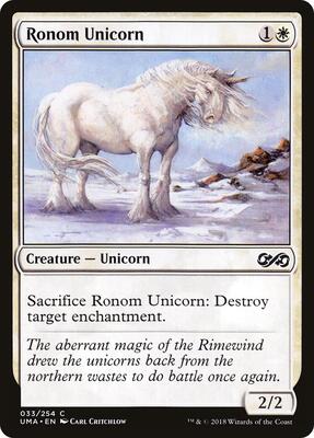 Ronom Unicorn card from Ultimate Masters