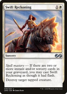 Swift Reckoning card from Ultimate Masters