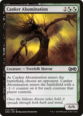 Canker Abomination card from Ultimate Masters