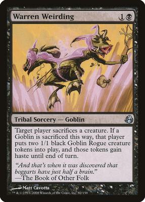 Warren Weirding card from Morningtide