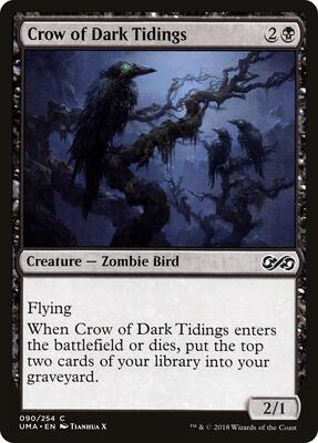 Crow of Dark Tidings card from Ultimate Masters
