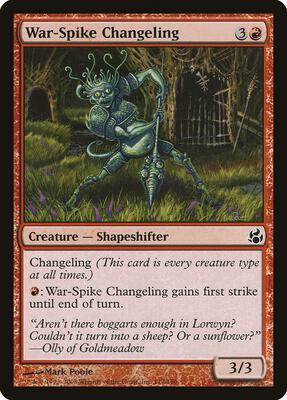War-Spike Changeling card from Morningtide