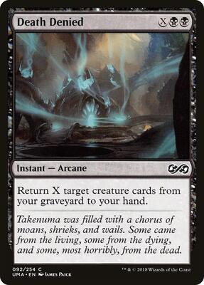 Death Denied card from Ultimate Masters
