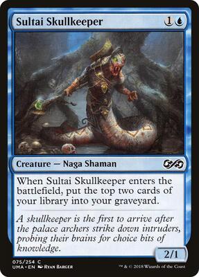 Sultai Skullkeeper card from Ultimate Masters