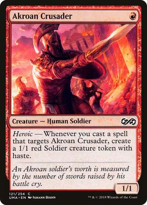 Akroan Crusader card from Ultimate Masters