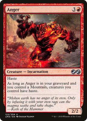 Anger card from Ultimate Masters