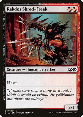 Rakdos Shred-Freak card from Ultimate Masters