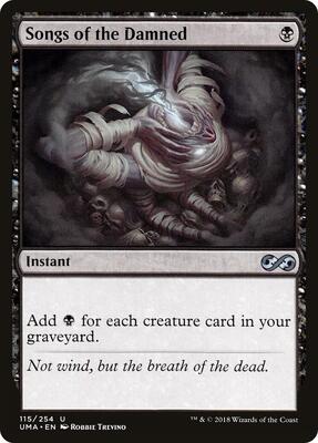 Songs of the Damned card from Ultimate Masters