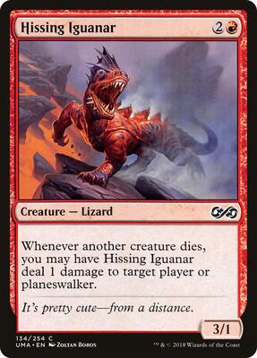 Hissing Iguanar card from Ultimate Masters