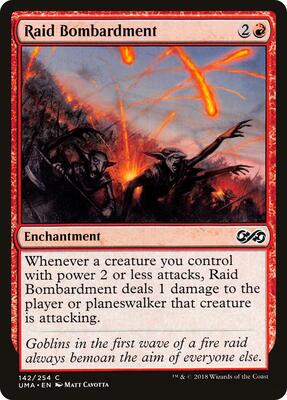 Raid Bombardment card from Ultimate Masters