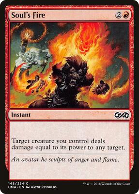 Soul's Fire card from Ultimate Masters