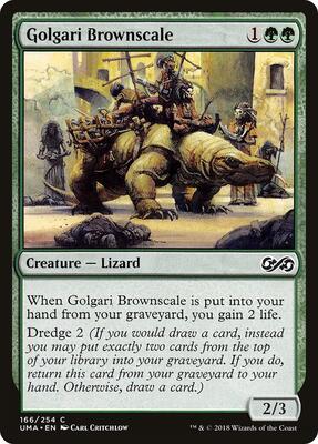 Golgari Brownscale card from Ultimate Masters