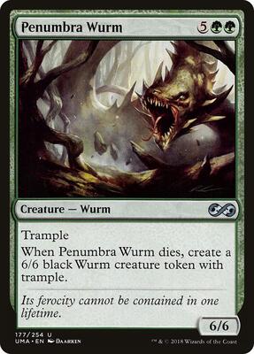 Penumbra Wurm card from Ultimate Masters