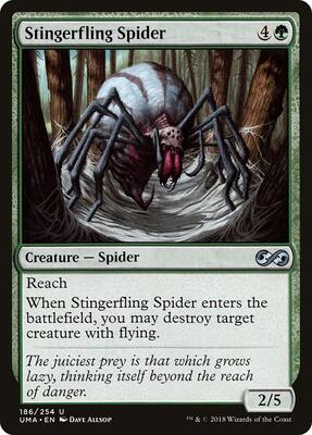 Stingerfling Spider card from Ultimate Masters