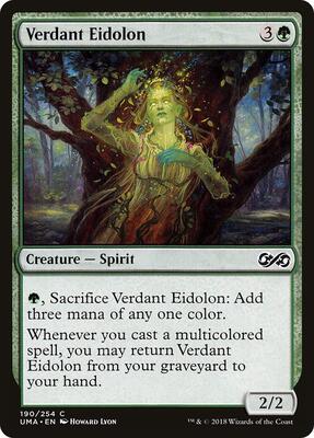 Verdant Eidolon card from Ultimate Masters