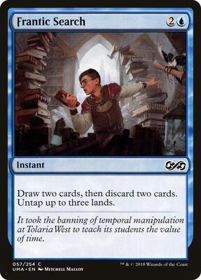 Frantic Search card from Ultimate Masters