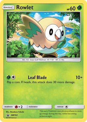 Rowlet - SM153 card from SM Promos