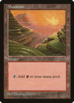 Mountain - Red Pack (Hudson) card from APAC Lands