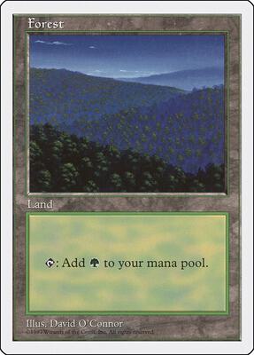 Forest (447) card from Fifth Edition