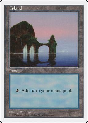 Island (434) card from Fifth Edition