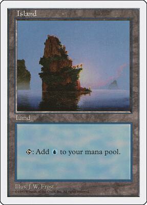 Island (435) card from Fifth Edition