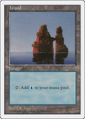 Island (436) card from Fifth Edition