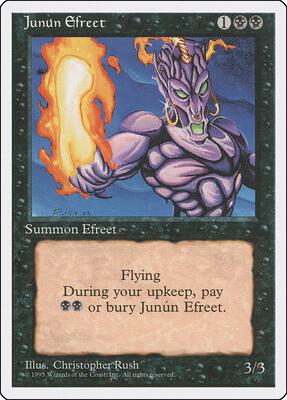 Junun Efreet card from Fourth Edition