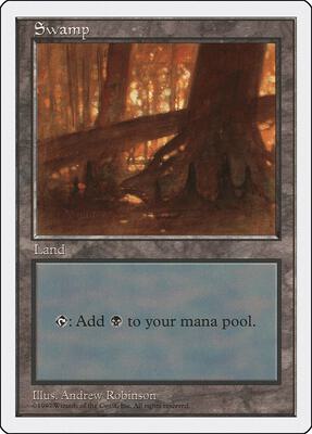 Swamp (440) card from Fifth Edition
