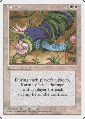 Karma card from Fourth Edition
