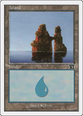 Island (336) card from Classic Sixth Edition