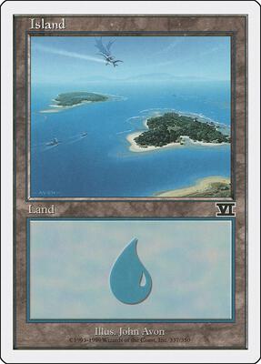 Island (337) card from Classic Sixth Edition