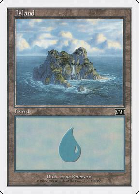 Island (338) card from Classic Sixth Edition