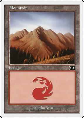 Mountain (344) card from Classic Sixth Edition