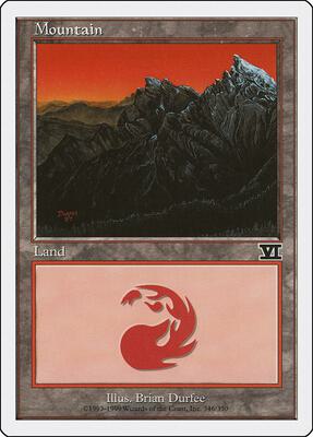 Mountain (346) card from Classic Sixth Edition