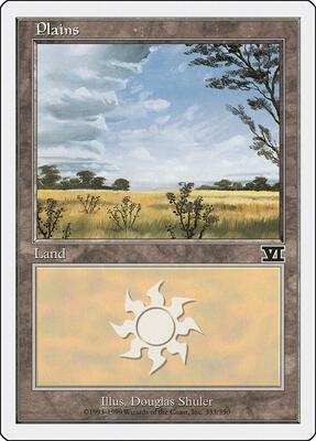 Plains (333) card from Classic Sixth Edition