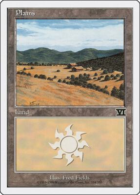 Plains (334) card from Classic Sixth Edition