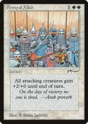 Army of Allah (Light) card from Arabian Nights