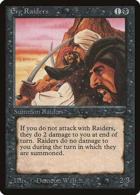 Erg Raiders (Light) card from Arabian Nights