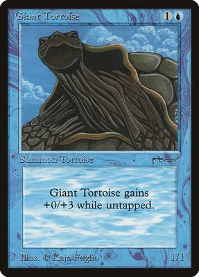 Giant Tortoise (Light) card from Arabian Nights