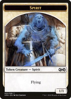 Spirit Token (002) card from Ultimate Masters
