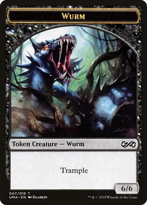Wurm Token card from Ultimate Masters