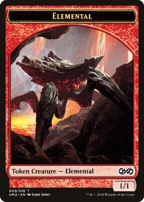 Elemental Token (009) card from Ultimate Masters