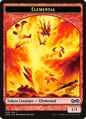 Elemental Token (010) card from Ultimate Masters