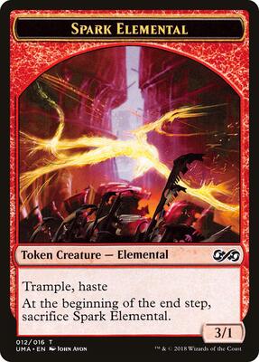 Spark Elemental Token card from Ultimate Masters