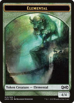 Elemental Token (013) card from Ultimate Masters