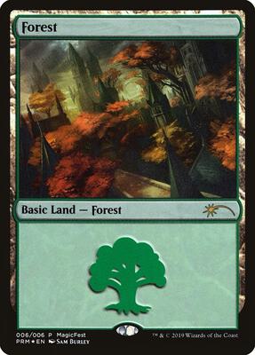 Forest (2019) card from MagicFest Cards