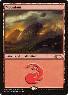 Mountain (2019) card from MagicFest Cards